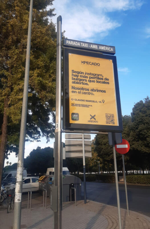 Campanya exterior per a l'obertura de Xpecado a Còrdova