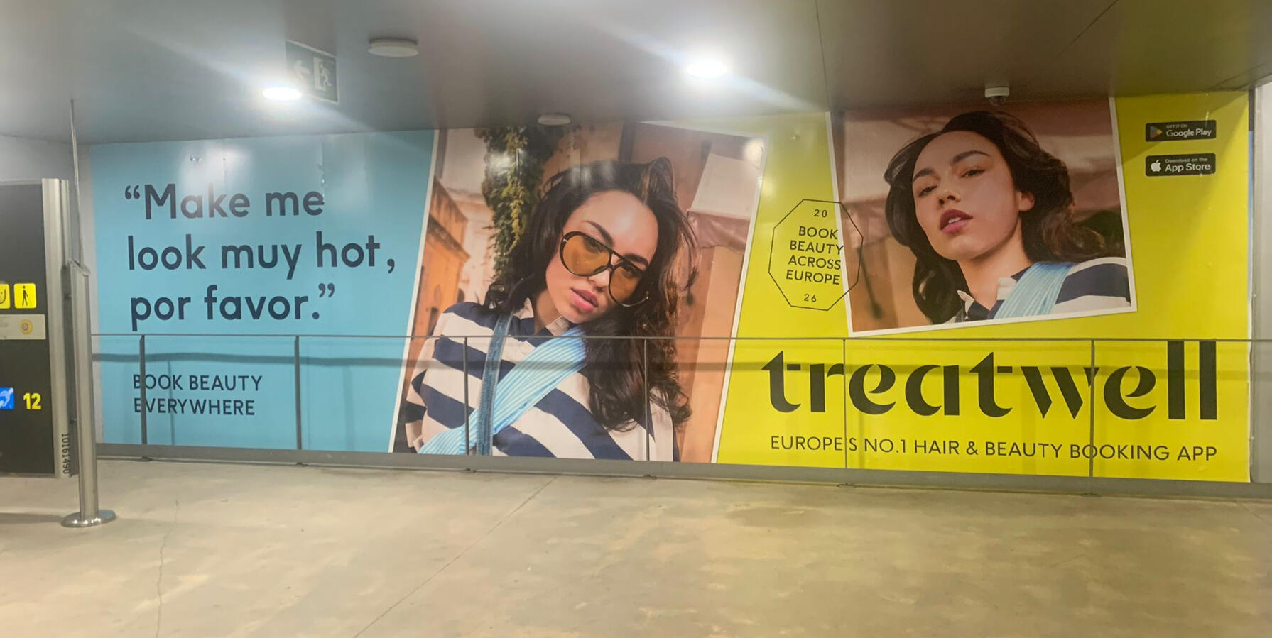 treatwell vinilo pared renfe aeropuerto Bcn